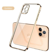 Load image into Gallery viewer, New silicone electroplated right-angle transparent anti-fall iPhone 11 phone case
