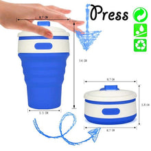 Load image into Gallery viewer, BREEZYLIVE 350ml Collapsible Telescopic Insulating Silicone Coffee Cup
