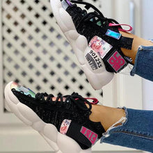 Load image into Gallery viewer, Knitted Breathable Lace-Up Casual Sneakers (True to size,if between please size up)
