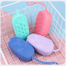 Load image into Gallery viewer, Silicone bathroom massage bath brush

