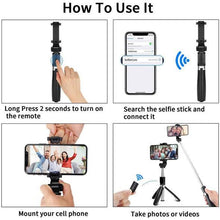 Load image into Gallery viewer, 3 In 1 Wireless Bluetooth Selfie Stick
