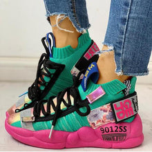 Load image into Gallery viewer, Knitted Breathable Lace-Up Casual Sneakers (True to size,if between please size up)
