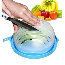 Load image into Gallery viewer, Quick Salad Maker Vegetable and Fruit Cutter Bowl
