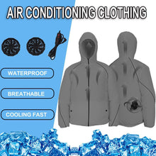 Load image into Gallery viewer, Summer Men Women Fan Cooling Vest/Air Conditioning Cool Coat -Outdoor Sun Protection Jacket USB Charing

