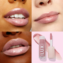 Load image into Gallery viewer, Check In lux liquid gloss lip swatch on models
