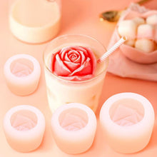 Load image into Gallery viewer, 3D Silicone Rose Shape Ice Cube Mold
