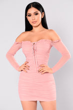 Load image into Gallery viewer, Maura Mesh Dress - Mauve
