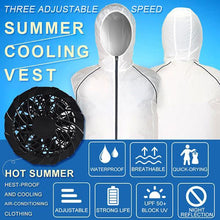 Load image into Gallery viewer, Summer Men Women Fan Cooling Vest/Air Conditioning Cool Coat -Outdoor Sun Protection Jacket USB Charing
