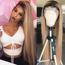 Load image into Gallery viewer, Brazilian Lace Front Wig 4 * 4 Straight Lace Closure Wig Human Hair Wigs
