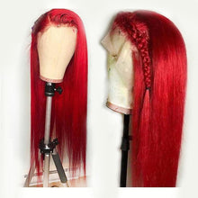 Load image into Gallery viewer, Brazilian Deep Part Lace Front Human Hair Wigs Straight hair Lady Wig
