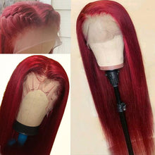 Load image into Gallery viewer, Brazilian Deep Part Lace Front Human Hair Wigs Straight hair Lady Wig
