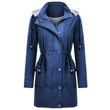 Load image into Gallery viewer, Women Waterproof Hood Lightweight Drawstring Long Jackets（Buy 2 Free Shipping and 15% Discount）
