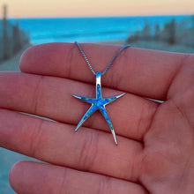 Load image into Gallery viewer, Opal Starfish Necklace
