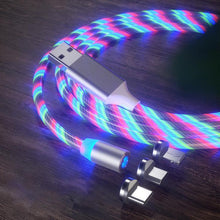 Load image into Gallery viewer, Glowing LED Magnetic 3 in 1 USB Charging Cable
