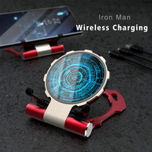 Load image into Gallery viewer, Iron Man Portable Qi Wireless Charger for Smart Phone-Free Shipping
