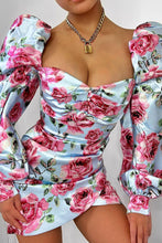 Load image into Gallery viewer, What's A Flower To A Rose Dress - Blue/Combo
