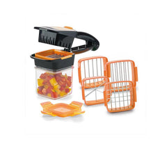 Load image into Gallery viewer, Rapid Fruit Vegetable Kitchen Mandoline Dicer Set with 200ml Container
