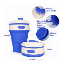Load image into Gallery viewer, BREEZYLIVE 350ml Collapsible Telescopic Insulating Silicone Coffee Cup
