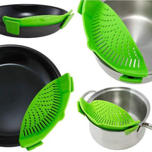 Load image into Gallery viewer, Hands-free Clip On Kitchen Food Strainer for Pot Bowl Pan
