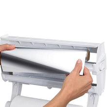 Load image into Gallery viewer, BREEZYLIVE 4 in 1 Kitchen Plastic Wrap and Foil Dispenser with Spice Rack
