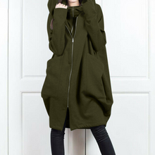 Load image into Gallery viewer, Women Full Zip Warm Pocket Hoodie
