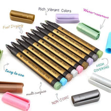 Load image into Gallery viewer, Metallic Paint Marker Pens
