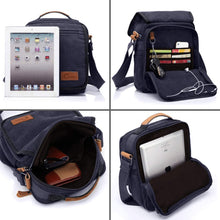 Load image into Gallery viewer, Canvas Bag, Shoulder Bag Messenger Bag with Multiple Pockets - yoursrose
