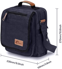 Load image into Gallery viewer, Canvas Bag, Shoulder Bag Messenger Bag with Multiple Pockets - yoursrose

