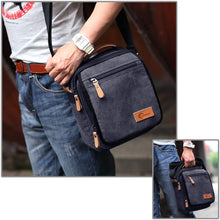 Load image into Gallery viewer, Canvas Bag, Shoulder Bag Messenger Bag with Multiple Pockets - yoursrose
