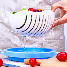 Load image into Gallery viewer, Quick Salad Maker Vegetable and Fruit Cutter Bowl
