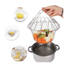 Load image into Gallery viewer, Magical Foldable Stainless Steel Kitchen Basket
