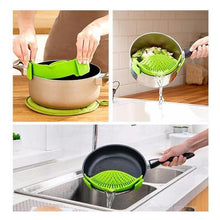 Load image into Gallery viewer, Hands-free Clip On Kitchen Food Strainer for Pot Bowl Pan
