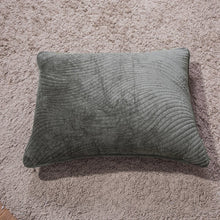 Load image into Gallery viewer, Dark Brown Velvety Dreams Plush Waves Pillow

