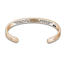 Load image into Gallery viewer, (Buy 2 Get 1 Free)"Remember...You Are and Straighten Your Crown" Adjustable Bracelet
