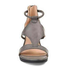 Load image into Gallery viewer, Women Casual Leather Comfy Wedge Sandals
