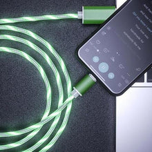 Load image into Gallery viewer, Glowing LED Magnetic 3 in 1 USB Charging Cable
