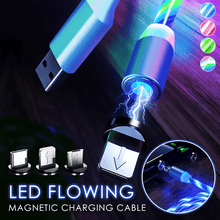 Load image into Gallery viewer, Glowing LED Magnetic 3 in 1 USB Charging Cable
