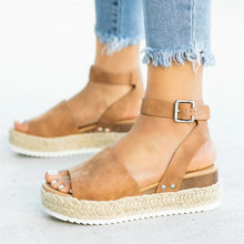 Load image into Gallery viewer, Women Sandals Plus Size Wedges Shoes For Women High Heels Sandals Summer Shoes 2019 Flip Flop Chaussures Femme Platform Sandals
